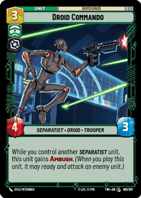 Droid Commando - Twilight of the Republic - Star Wars Unlimited