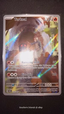 Torkoal 172/167 Sv06: Twilight Masquerade Holo - NM+ - Image 1 of 4