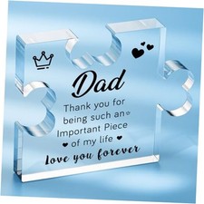 Christmas Gifts from Daughter Son, Desk Decor Acrylic Puzzle Standard Dad