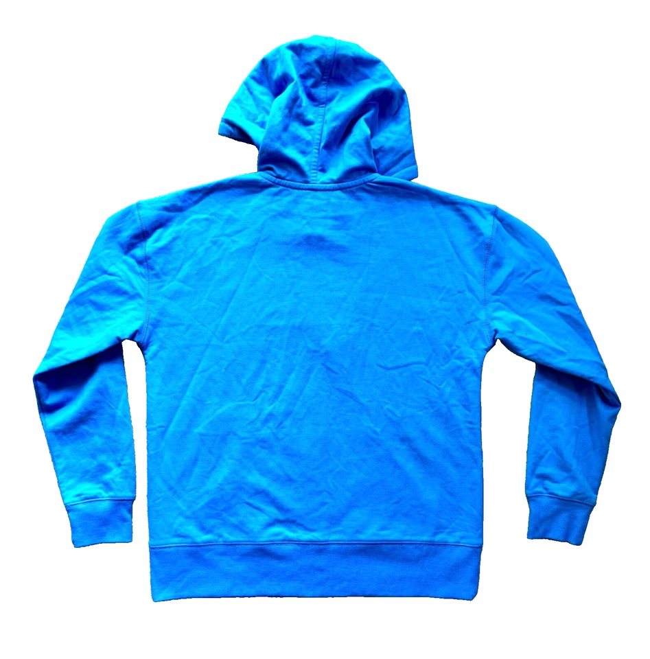 Real Comfort by Chadwicks Blue Light Weight Zipup Dropped shoulder Hoodie Small - Image 2 of 4