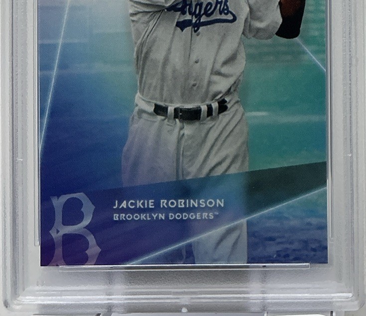 Jackie Robinson PSA 10 - 2020 Topps x Steve Aoki #89 PR8158 - Brooklyn Dodgers view 3