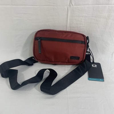 Ogio XIX Crossbody Pack Clay Red Women s Zip Adjustable Strap 1L Storage NWT