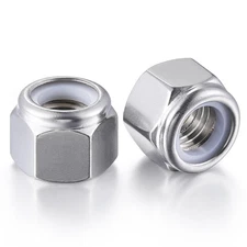 Self Clinching Nuts 10 PCS 7/16-14 Stainless Steel 304 Nylon Insert Hex Lock