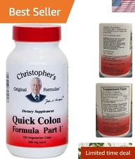 Dr. Christopher’s 485mg Quick Colon Formula - 100 Vegetarian Capsules for Adults