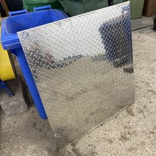 1.5Mm Stainless Steel Checker Plate 34 And A Half Inches By 36 And A Half Inches