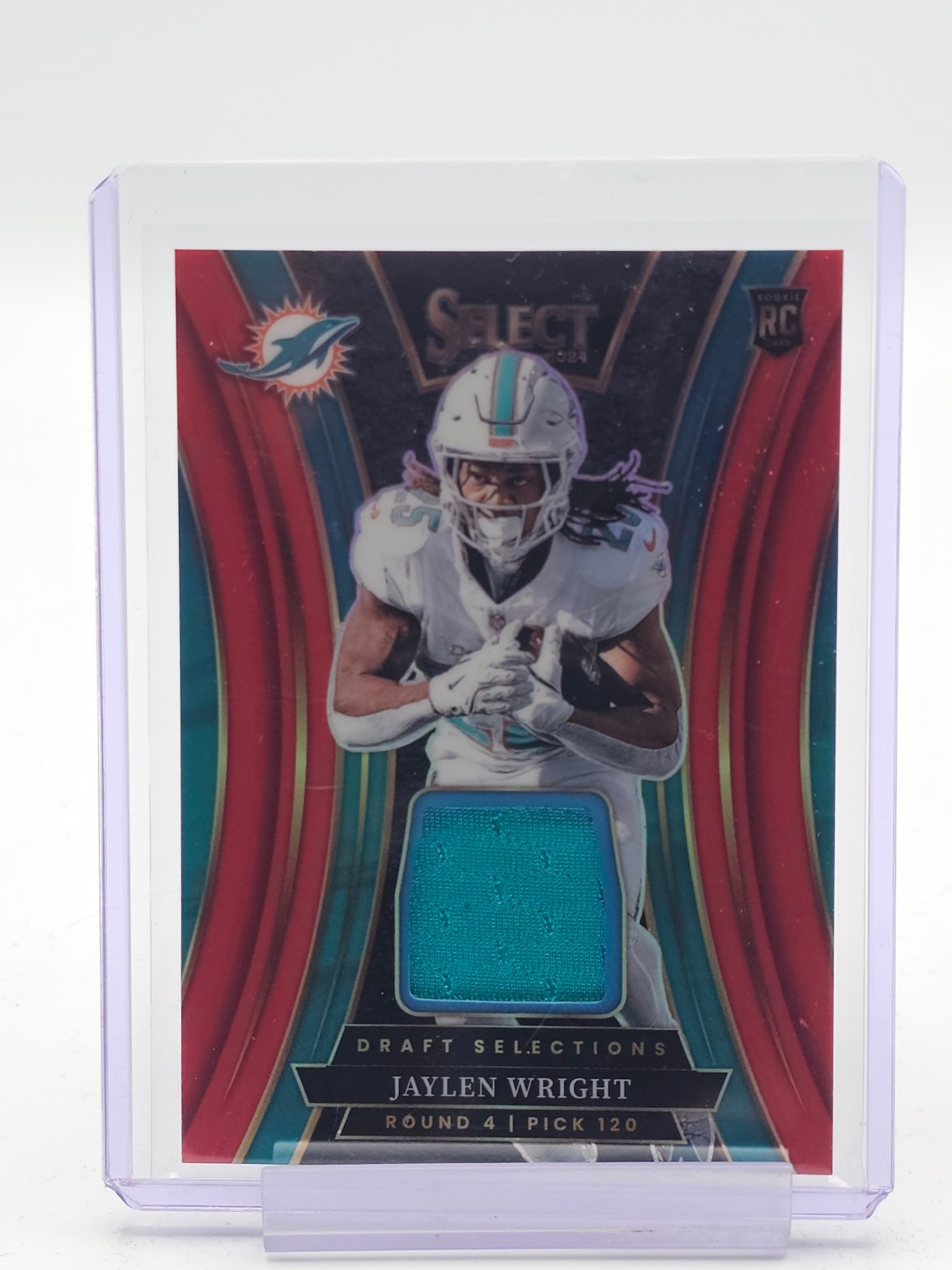 Jaylen Wright Panini Select Draft Selections Memorabilia #DSMJWT Red