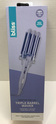 Bliss Triple Barrel Waver, Provides Three Waver Curling Styles