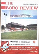 Scarborough V Worcester City - 1981/82 Alliance Premier - 5th September 1981