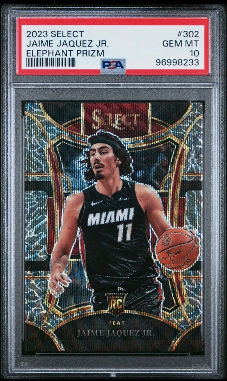 2023-24 Panini Select Jaime Jaquez Jr RC #302 Elephant SSP PSA 10