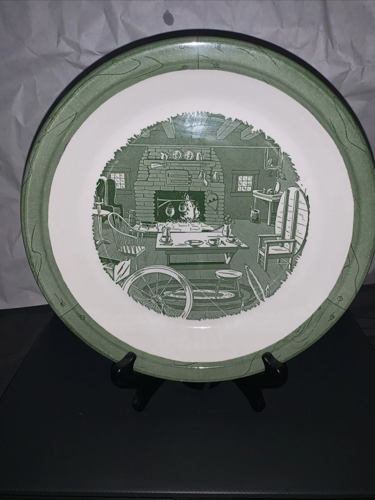 Royal China Colonial Homestead Pie Dish Plate 10” EUC Vintage 1950’s