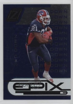 2005 Donruss Zenith Epix 3rd Down Blue 216/250 Willis McGahee #E-25 9bp