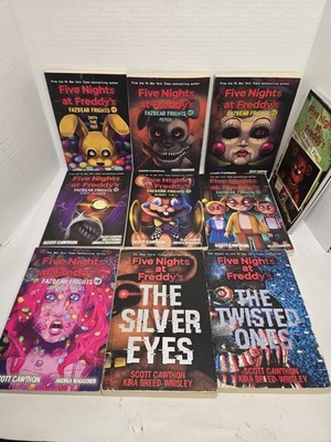 Lot of 10, Five Nights at Freddys Books Fazbear Frights #1,2,3,4,5,8,9, 3 Others