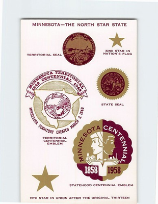 #ad Postcard The North Star State Minnesota USA $4.99