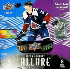 2024-25 NHL UPPER DECK Allure Hockey Factory Sealed Hobby Box 64 Cards