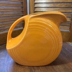 Homer Laughlin FIESTAWARE Large Tangerine Orange Disc Water Pitcher Made in USA