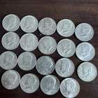 Kennedy Half Dollars 1966-1969, 40% Silver, Mixed Dates, Lot of 19