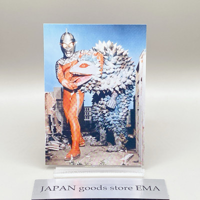 Ultraman Card Foam Monster Duncan vs Ultra Seven Glico 1967 Vintage Retro Japan