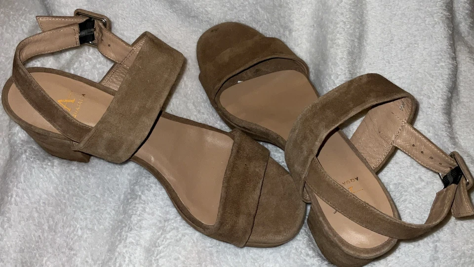 Aquatalia Women's Brown Buttery Soft Size 11 Sandals Made In Spain NTW . - Image 2 of 4