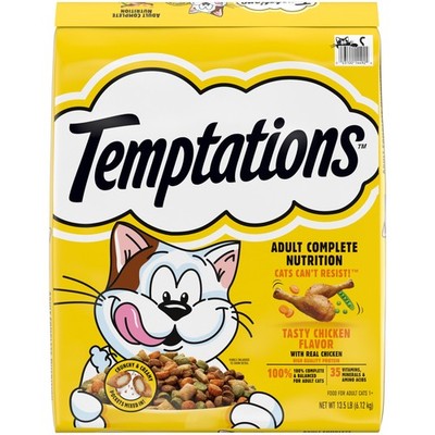 Dry Cat Food for Adults with Tasty Chicken Flavor 13.5 Pound Bag