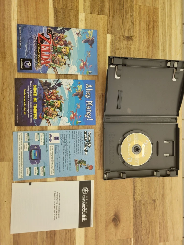 The Legend of Zelda: The Wind Waker GameCube completo na caixa, testado funcionando - Imagem 4 de 4