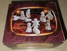 Porcelain Nativity Set (10 Figures)