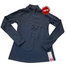 Layer 8 Performance Blue Quick Dry Thumb Holes Jacket Women Size Small NWT | 9-3