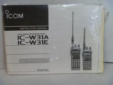 Icom IC-W31A IC-W31H Dual Band Fm Transceiver Service Manual Original Manual