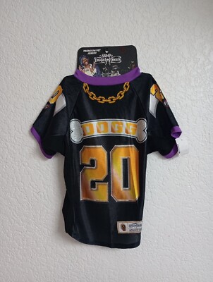 NEW Snoop Doggie Doggs Dog Pet Stretch Halftime Deluxe Football Jersey Big Dog