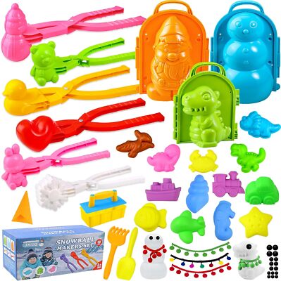 50pcs Snowball Maker Snow Toys for Outdoor Winter Fun Includes Heart Shaped  NEW