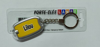 Schlüsselanhänger Vorname Vorname Flieder LED Leuchtblitz keyChain /B04