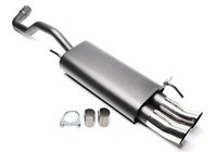 Sportauspuff Eintragungsfrei! 2X76Dtm VW Polo 4 6N Neu