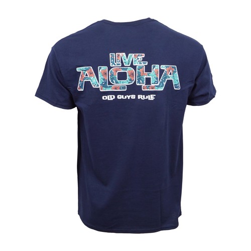 OLD GUYS RULE LIVE ALOHA T SHIRT