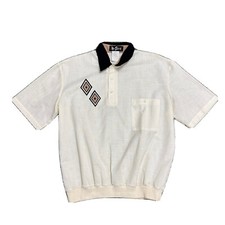 VTG 90s Does 60s Alan Stuart Shirt Pullover Banded Waist Mod Rockabilly Men  s L