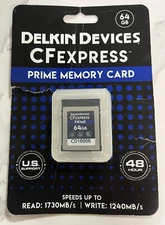 Delkin Devices 64GB PRIME CFexpress Type B Memory Card (DCFX0-064)