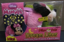 Minnie Mouse MINI Pillow Pets Dream Lites w/ Hanging Clip - New Without Battery