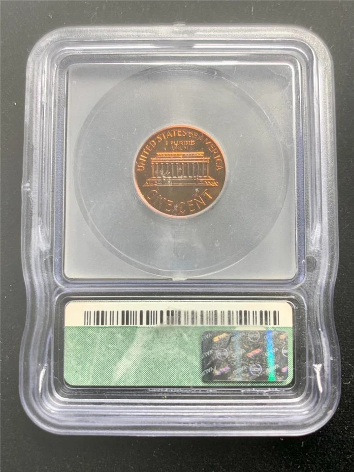 1960 LINCOLN CENT PROOF 1C LARGE DATE PR70 RD ICG PF70 PERFECT; SKU 3373 - Image 2 of 2