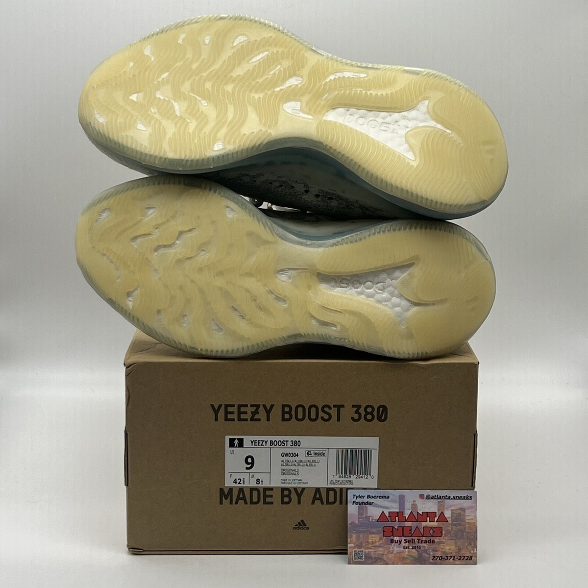 Size 9 - adidas Yeezy Boost 380 Alien Blue Brand New Og All DS