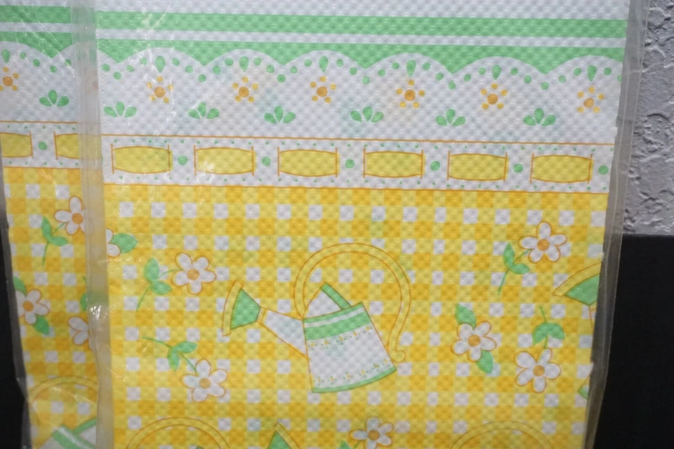 2 MANTELES DE PAPEL FLOR DE PASCUA PRIMAVERA SALUDO AMERICANO DE COLECCIÓN NOS 54" X 96" Foto 3 de 3