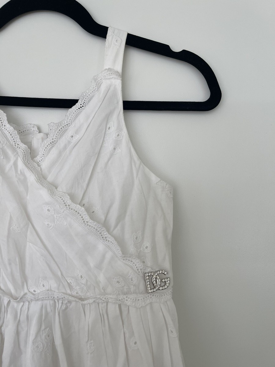 Dolce & Gabbana Kids Dress White 'broderie-anglaise' Poplin Cotton Dress - 11/12 | eBay Dolce & Gabbana Kids Dress White 'broderie-anglaise' Poplin Cotton Dress - 11/12 | eBay