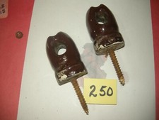 Vintage ceramic porcelain electric wire insulators