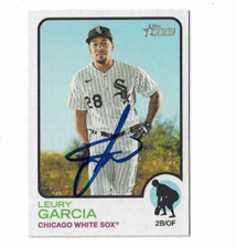 Chicago White Sox  LEURY GARCIA  Signed 2022 Topps Heritage Card #380