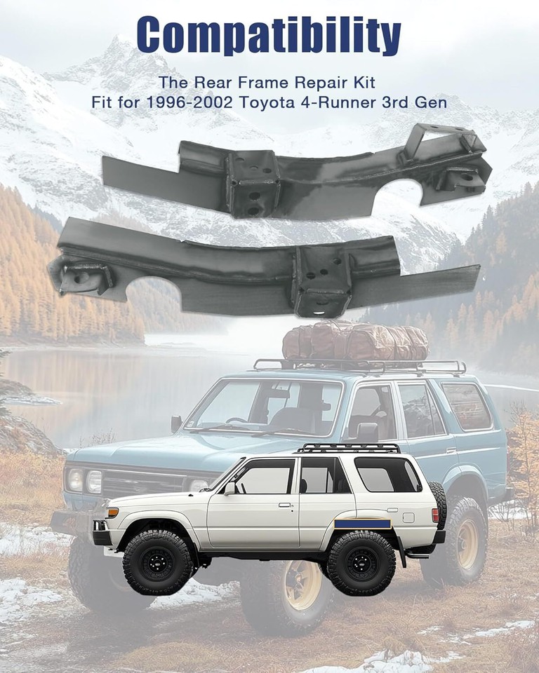 Rear Frame Section frame repair kit for 1996-2002 3rd Gen Toyota 4 ...