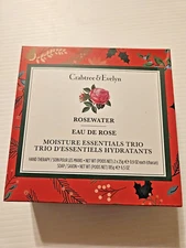Crabtree & Evelyn Rosewater Moisture Essentials Trio Soap & 2 Hand Therapy NIB