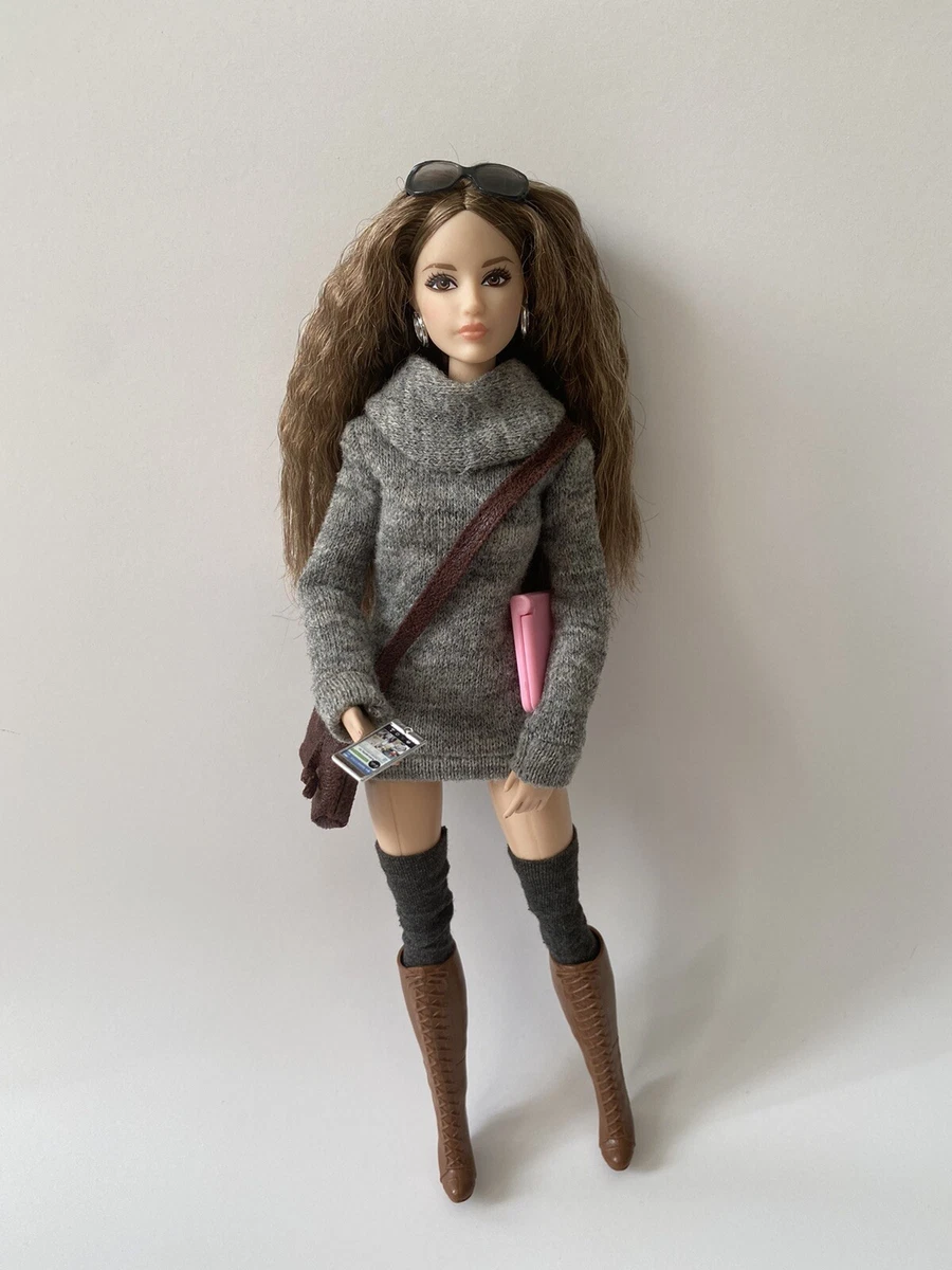 Barbie The Look City Chic Grey Sweater Dress Collector Doll Rare