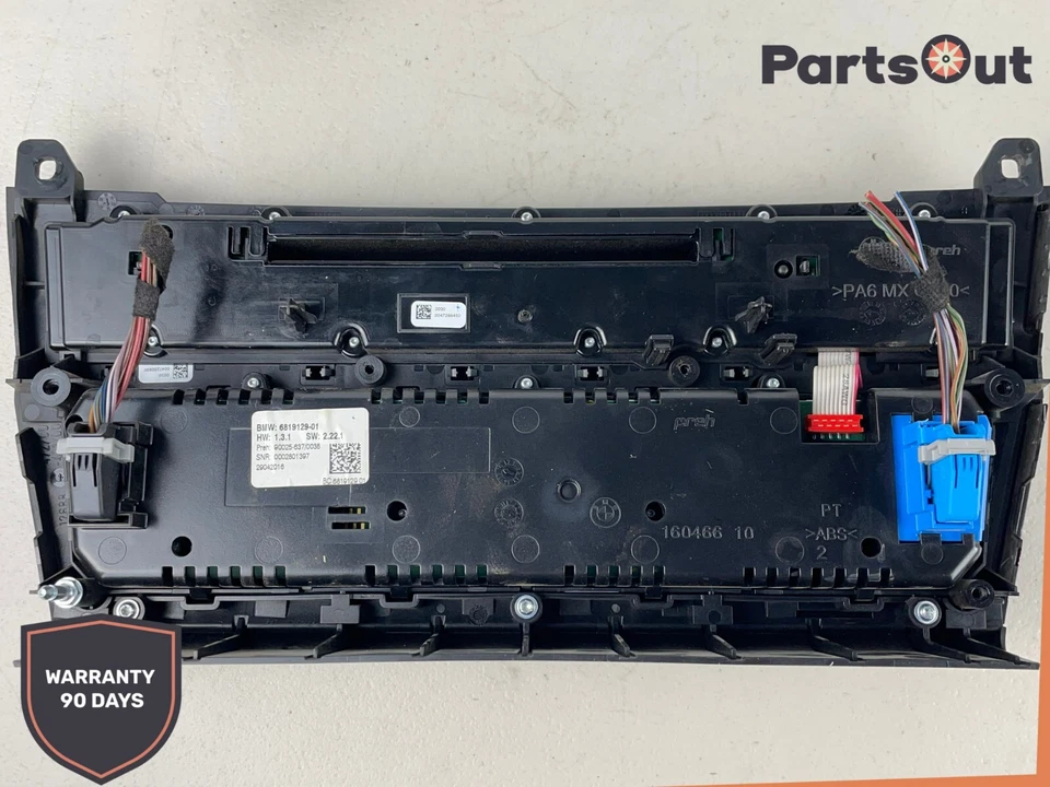 2012-2018 BMW 528i 535i 550i HEAT AC CLIMATE CONTROL 6819129 OEM - Image 4 of 4