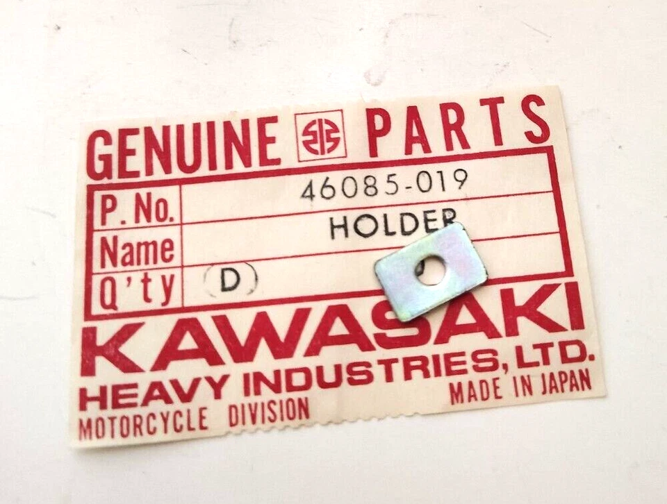 Kawasaki 46085-019 L.H. Soporte de interruptor superior H1 G4TR G5 H2 F6 F7 S2 NOS de colección Foto 2 de 2