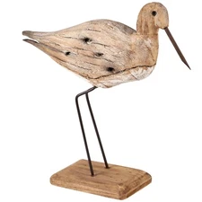 Primitives by Kathy Rustic Curlew Shore Bird Sitter Beach Home Coastal Decor Sea