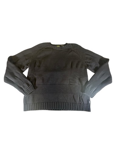 Timberland Sweater Adult Extra Extra Large Black Solid Cable Knit Cozy Unisex