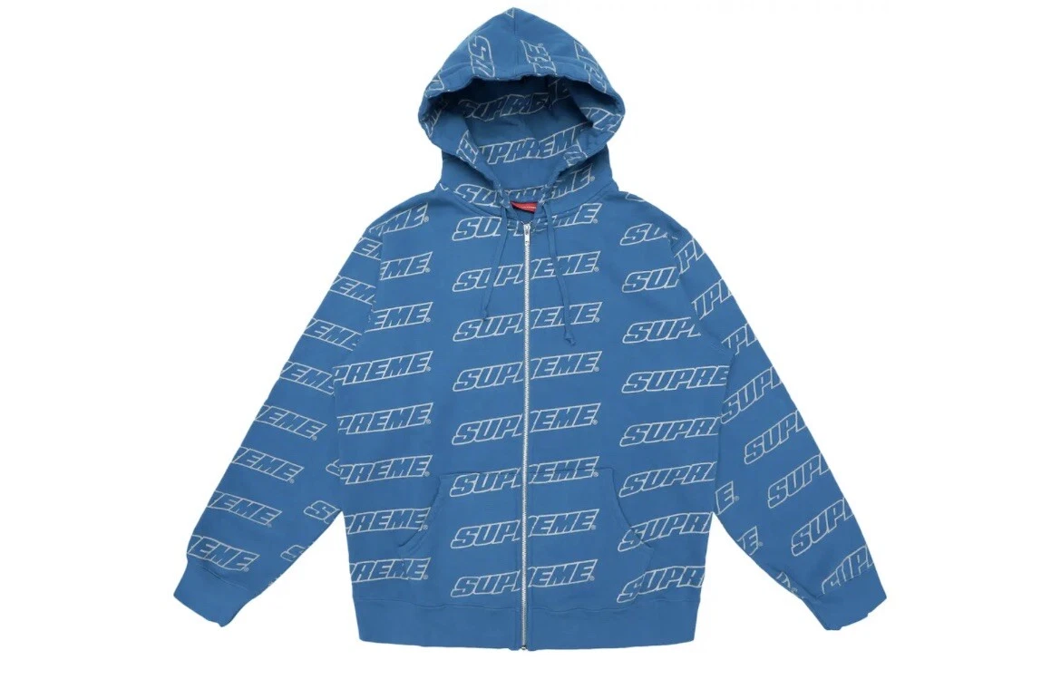 Sweat shirt à capuche Supreme Repeat Zip Up   Large   100 % AUTHENTIQUE