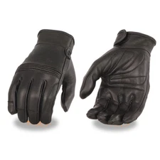 Milwaukee Leather Men’s Premium Leather Riding Glove w/ Gel Pam & Flex Knuckles